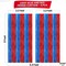 Red and Blue Streamers, Pack of 2 - Xtralarge, 3.2x8 Feet | Red and Blue Fringe Curtain, Red and Blue Party Decorations | Circus Theme Party Decorations | Red and Blue Carnival Decorations